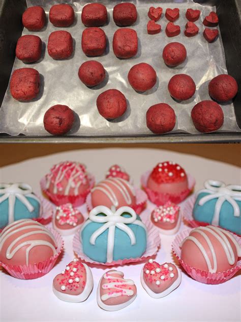 White Chocolate Covered Red Velvet Cake Bites Click On Link To Learn
