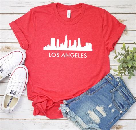 Los Angeles Shirt Los Angeles Tshirt Los Angeles T Etsy