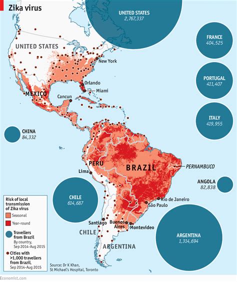 The Spread Of Zika Virus Daily Chart