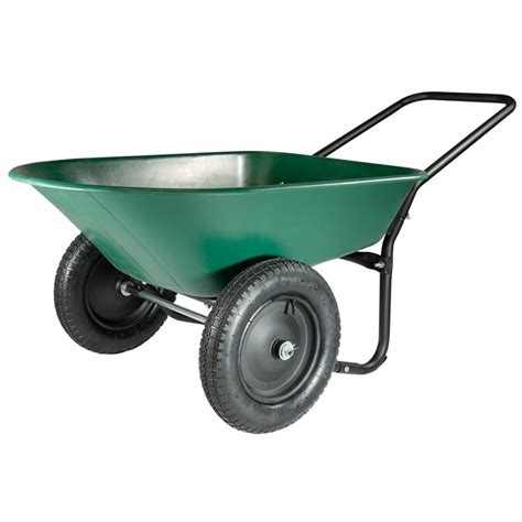 Marathon 5 Cu Ft Poly Wheelbarrow In The Wheelbarrows Department At