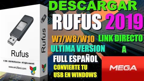 Descargar Rufus Como Crear Un Usb Booteable Windows En