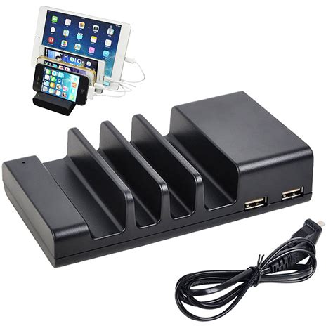 4 Ports Usb Charging Dock 5 1a Stand Mounts Holder Charger Desktop Docking Station For Iphone