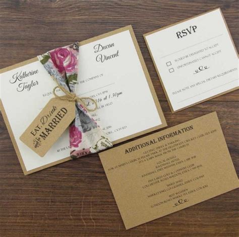 These invites only come in bulks of 50, 60 or 100 of invites including wedding invitations diy kits come with explicit instructions for formatting and printing your invitations and templates with options for the text for your. DIY Wedding Invitation Kits DIY Ready