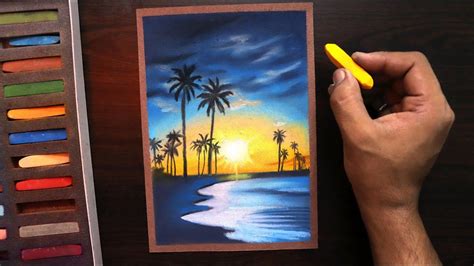 Pin on Relaxing painting class Pastel painting oil pastel landscape drawing tutorial long version episode 10.