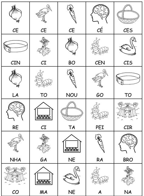 Actividades Con La Silaba Ce Ci