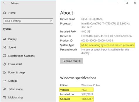 How To Find Your Windows 10 Build Number Version Edition And Bitness