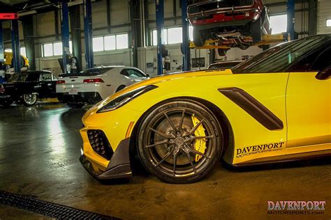 Chevrolet Corvette C7 Zr1 Yellow Anrky An12 Wheel Front Free Nude