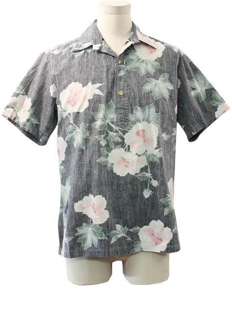 Vintage S Hawaiian Shirt S Cooke Street Honolulu Mens Black