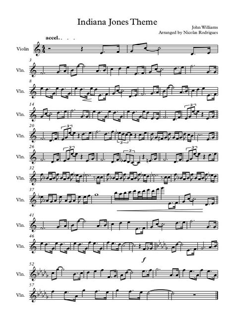 Indiana Jones Sheet Music Trumpet Kriisztinka
