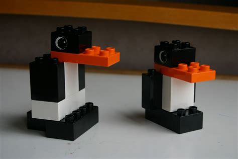 Duplo Block Penguins Lego Duplo Lego Baby Used Legos Custom Puppets