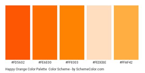 Orange itself is a zesty blend of red and yellow, and this hue captures the best qualities of both. Happy Orange Color Palette Color Scheme » Monochromatic ...