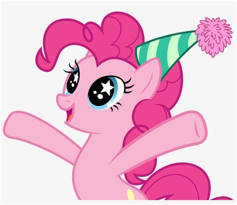 Pinkie Pie Wearing Birthday Cap My Little Pony Happy Birthday Pinkie