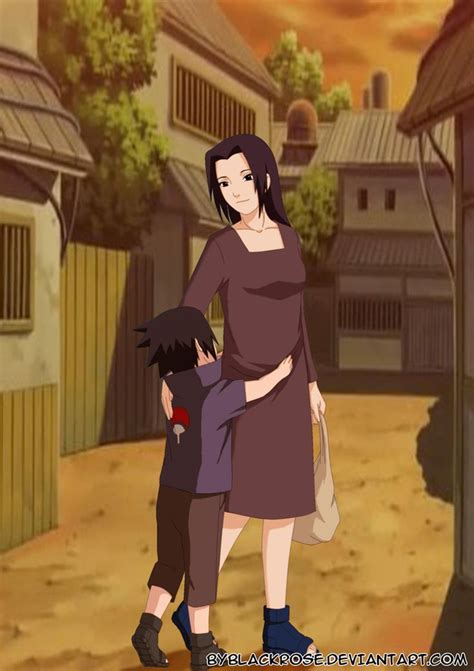Sasuke And His Mother Anime Naruto Sasuke Naruto Characters