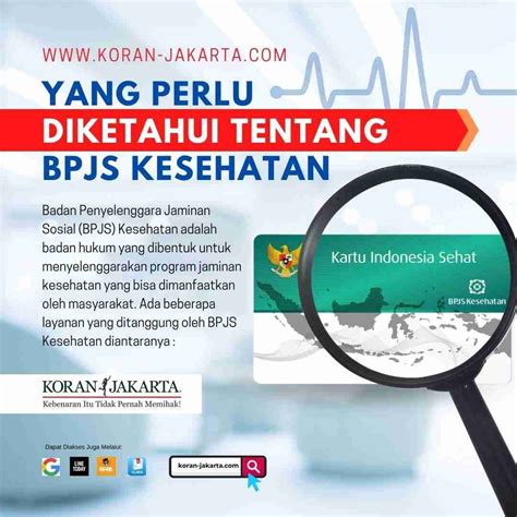 Layanan Bpjs Kesehatan Infografis Koran Jakarta
