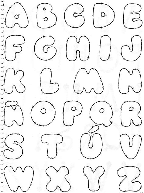 Moldes De Letras Del Alfabeto Para Imprimir Imagui Alphabet Stencils