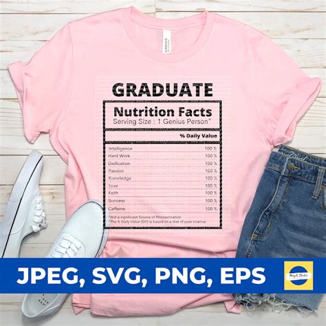 Graduate Nutrition Facts Svg Graduate Svg Graduate Quote Etsy