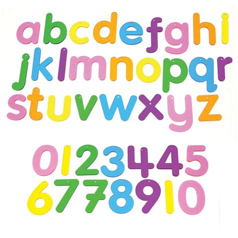Rainbow Acrylic Numbers And Letters
