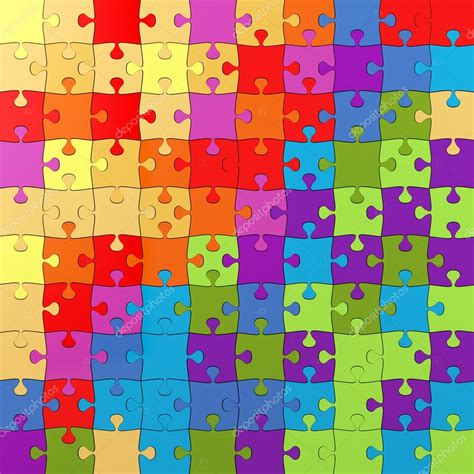 Multicolor Puzzle Illustration Jigsaw — Stock Photo © Cordesign 25153067