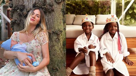 Giovanna Ewbank Derrete Fãs Com Fotos Dos Filhos Juntos Entretenimento