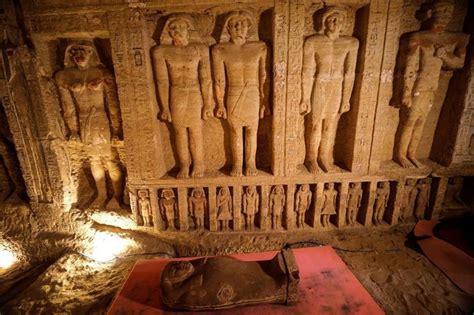 egypt unveils 59 ancient coffins in major archaeological discovery