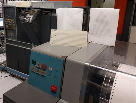 Creating A Christmas Card On A 1960s Ibm 1401 Mainframe Vintage Is