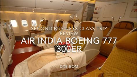 Inside Air Indias Boeing 777 300er Vt Alj Business Class Flight