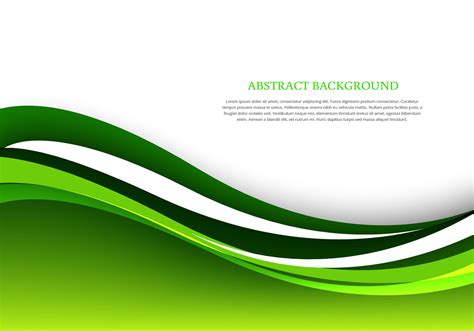 Green Abstract Wave Background Vector Graphic Design 1400x980