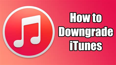As a regular user, the best practice is to keep your software up to date. How to Downgrade iTunes - Any Version - YouTube
