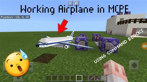 How To Make A Working Airplane In Mcpe Using Command Blocks