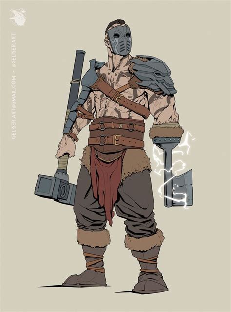 Art A Goliath Barbarian Commision For One Of My Players Created By