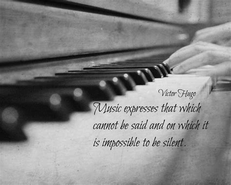 Victor Hugo Music Quote Art Print Music Therapy Quotes Good Music
