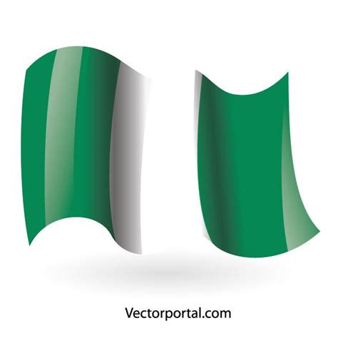 Vector De La Bandera De Nigeria Imageai