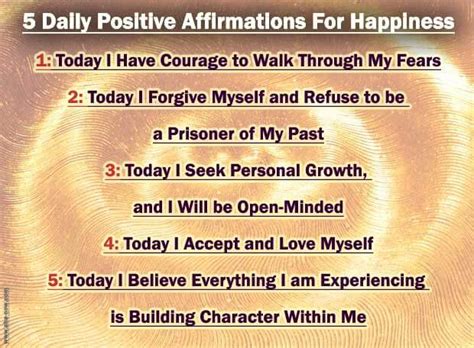 5 Daily Positive Affirmations For Happiness In Life Ahanow