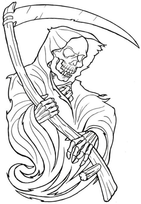 Grim Reaper Tattoo Stencil Outline Reaper Drawing Grim Reaper Tattoo