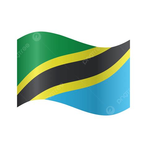 Vector Realistic Illustration Of Tanzania Flags Tanzania Flag