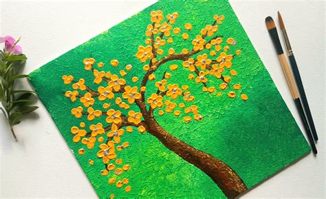 Acrylic Painting Tutorial For Beginners Step By Step Tree Painting