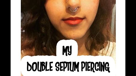 My Double Septum Piercing Septum Piercing Through Cartilage