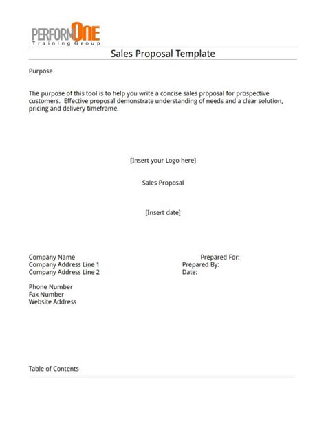 Proposal Template Free Download Create Edit Fill And Print