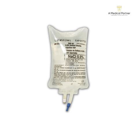 Normal Saline 09 Sodium Chloride 500ml Bag For Injection Usp Store