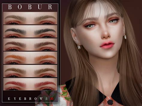 Eyebrows 38 By Bobur Created For The Sims 4 Emily Cc Finds