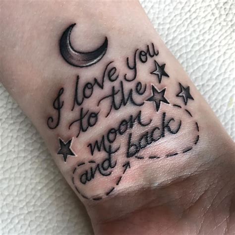 I Love You To The Moon And Back Tattoo Instagram Jesssmith To