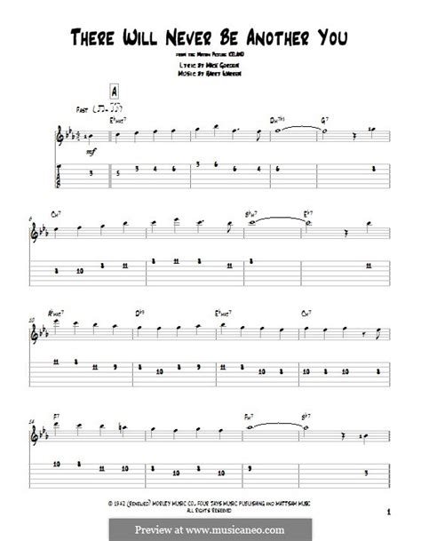 There Will Never Be Another You By H Warren Sheet Music On Musicaneo