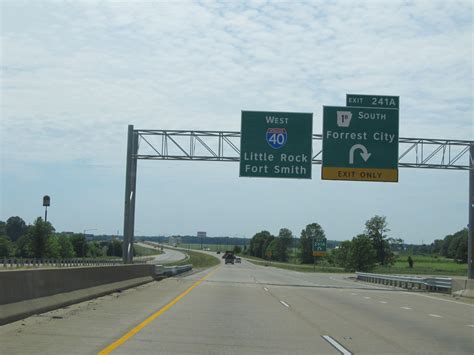 Arkansas Interstate 40 Westbound Cross Country Roads