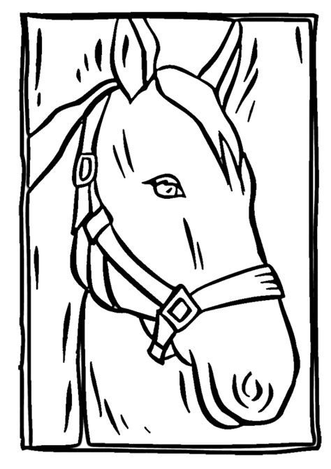 Horse Head Coloring Book Pages Coloring Pages