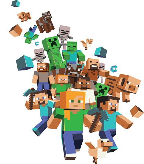 Minecraft Grand Groupe Png Transparents Stickpng