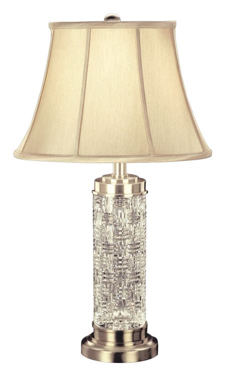 Waterford crystal vintage table lamp tall slender brass beautiful gothic mark (254194805341). Waterford Grafix Table Lamp - 30.5"