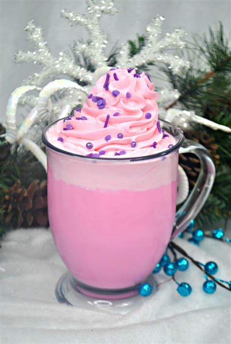 Sugar Plum White Hot Chocolate W Cotton Candy Whipped Cream My