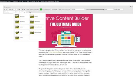 Thrive Visual Editor Ultimate Guide Youtube