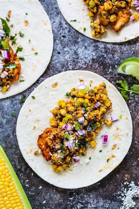 These Mexican Street Corn Chicken Tacos Put A Fun Twist On Elotes Or
