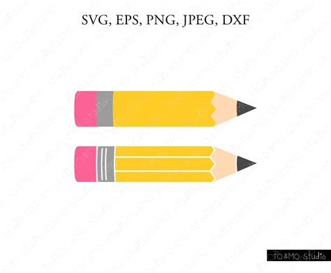 Pencil Svg Pencil Monogram Svg School Svg Teacher Svg Etsy
